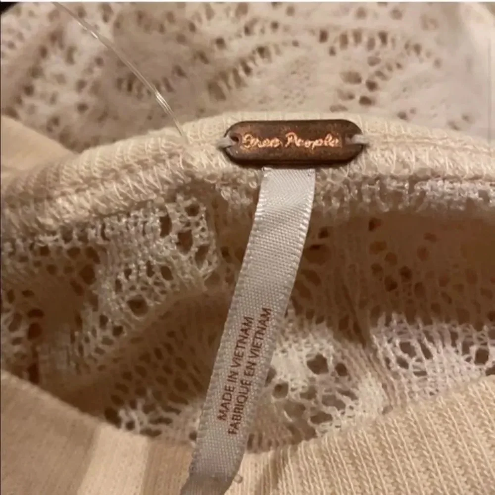 Free people Ivory Coffee Chamoix tunic